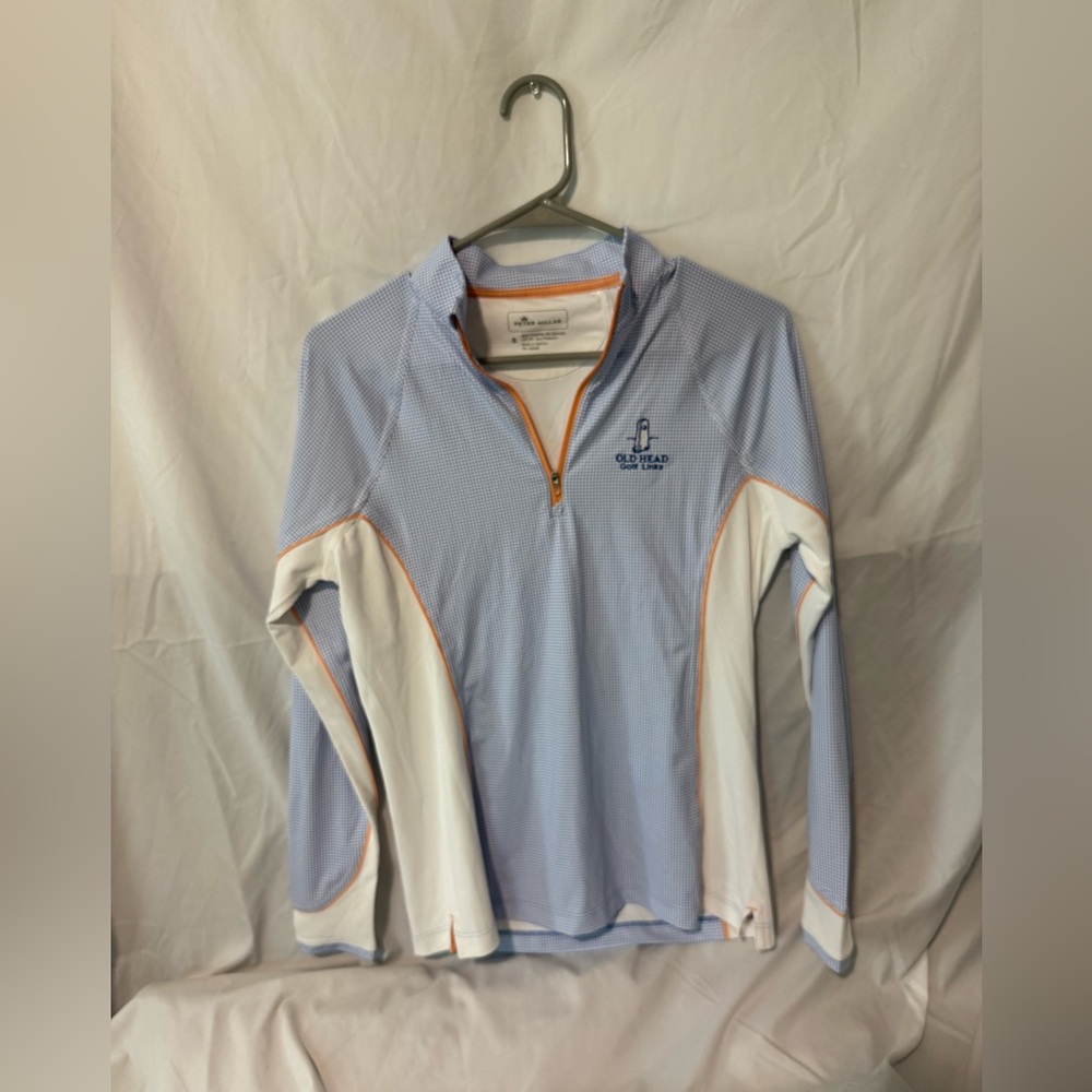Peter Millar Blue and White Utility Jacket